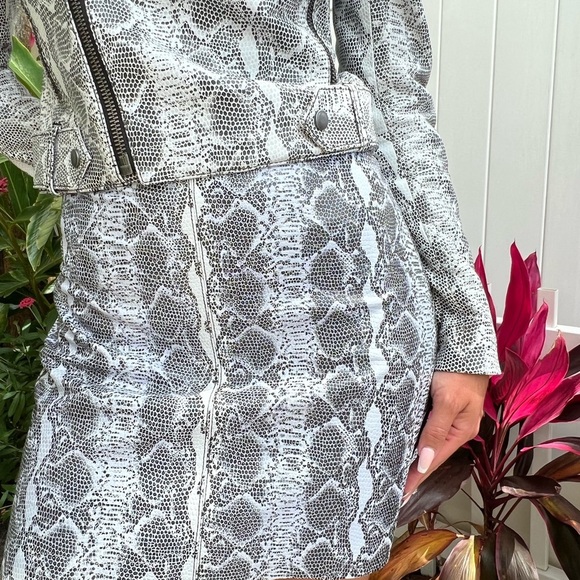 Alice and Olivia leather skirt size 6 - Picture 3 of 9